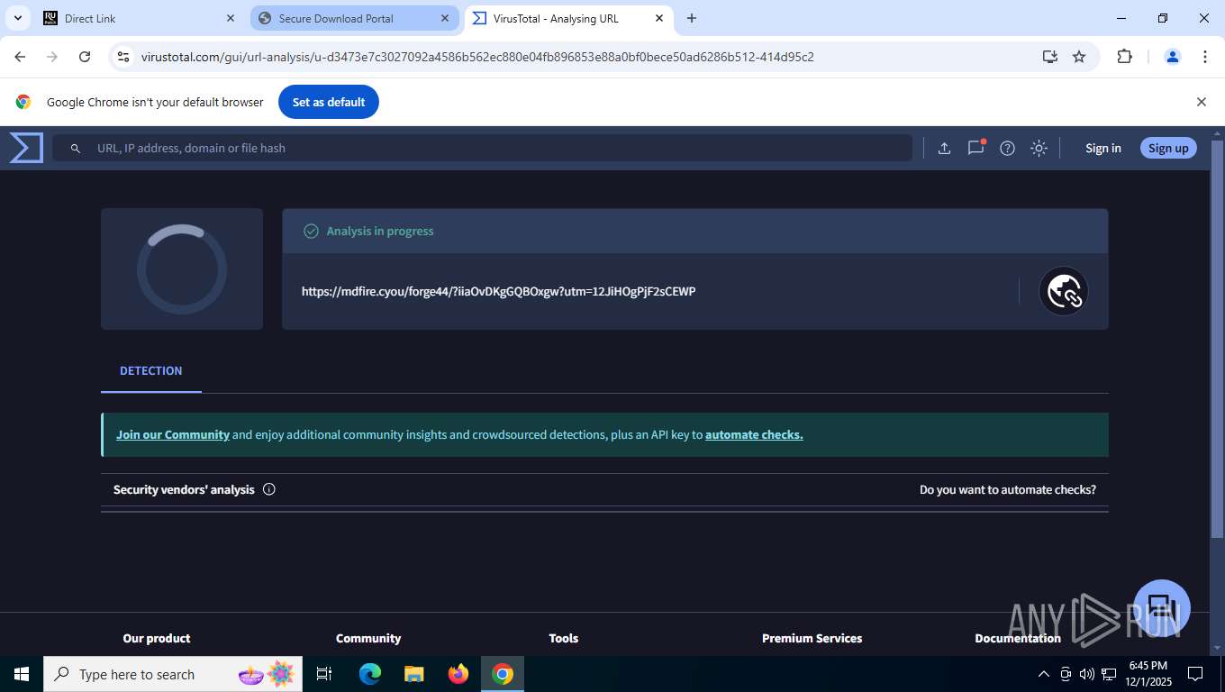 Malware analysis https://freeprosoftzs.info/dl Malicious activity | ANY ...