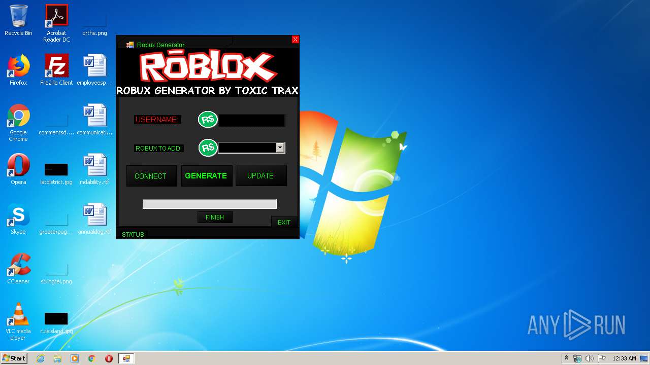 Robux Generator Hack Exe Md5 Cc749797ebb2b1a628823578fd2c08bd Interactive Analysis Any Run - free robux generator.exe