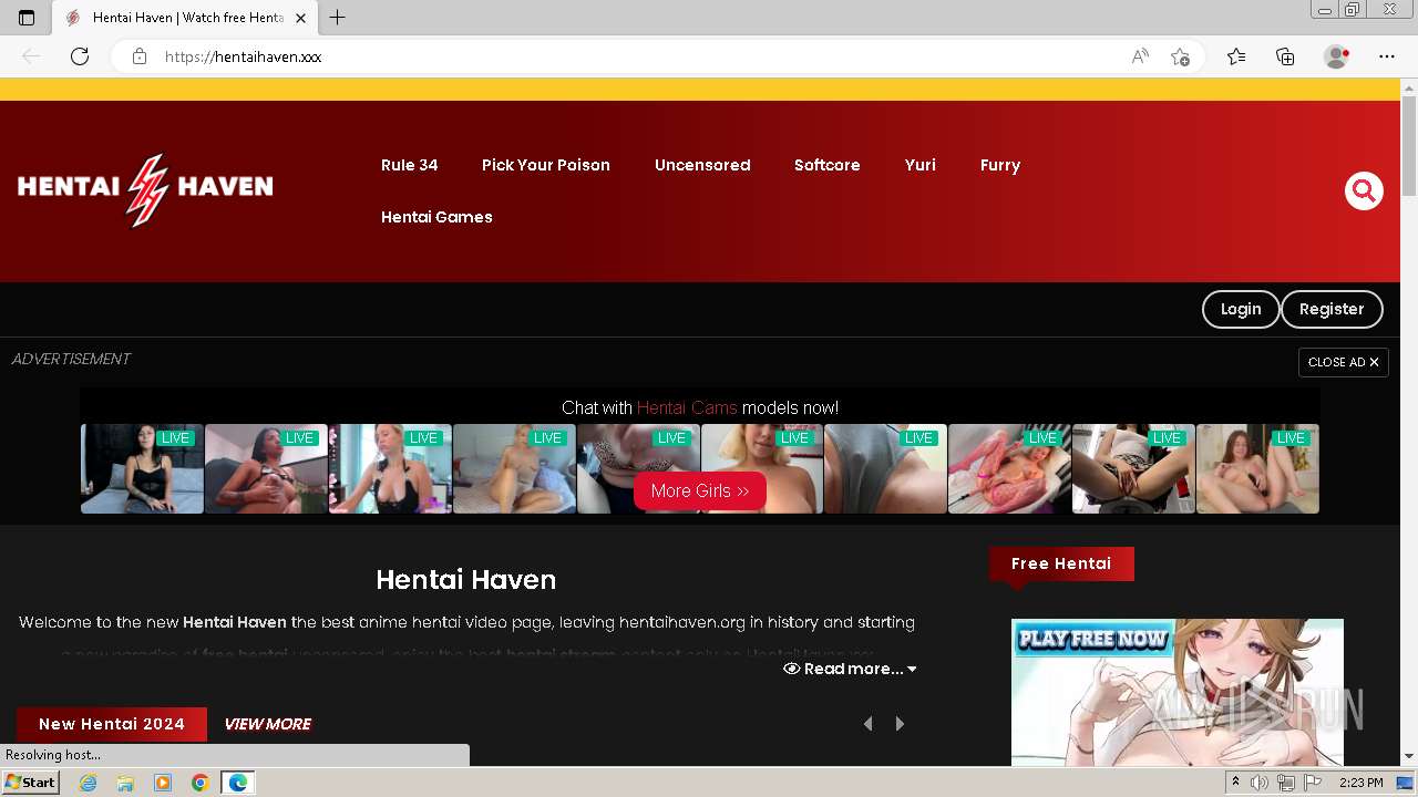 Malware analysis www.hentaihaven.xxx Malicious activity | ANY.RUN - Malware  Sandbox Online