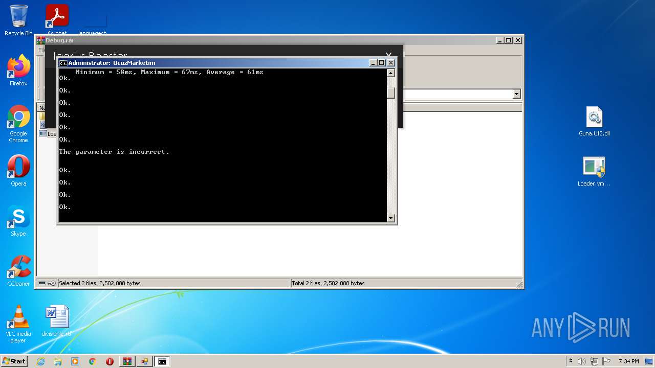 Malware analysis Debug.rar Malicious activity | ANY.RUN - Malware ...