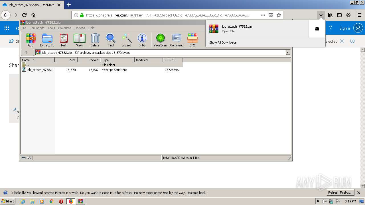 Malware analysis https://1drv.ms/u/s!AlGF7rTkdbhHbHTj4z659rpsdF0?e ...