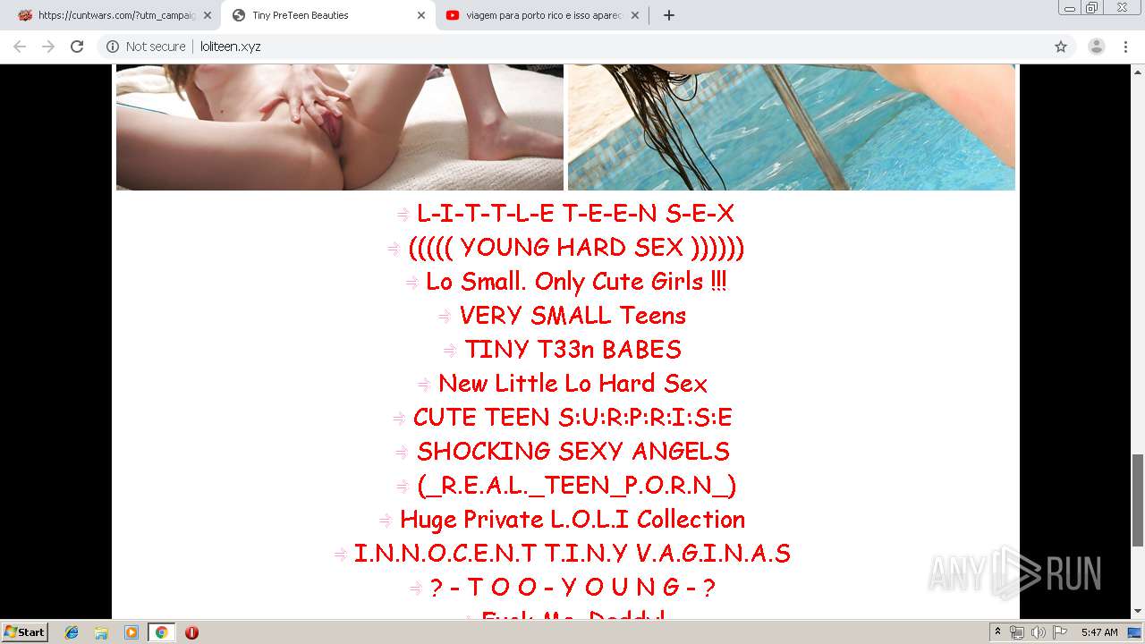 Malware analysis http://loliteen.xyz Malicious activity | ANY.RUN - Malware  Sandbox Online
