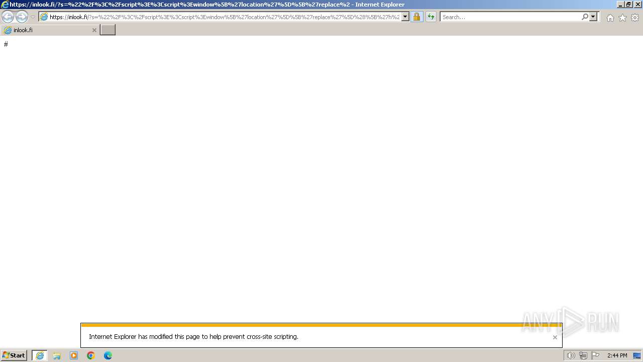 Malware analysis https://inlook.fi/?s=%22%2F%3C%2Fscript%3E%3Cscript ...