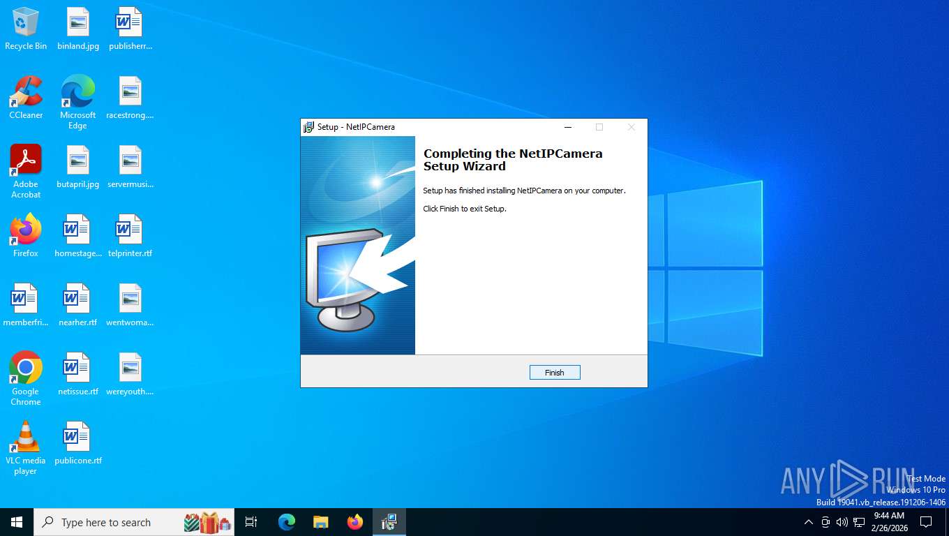 Netipcamera Malware analysis NetIPCamera.exe Malicious activity | ANY.RUN - Malware ...