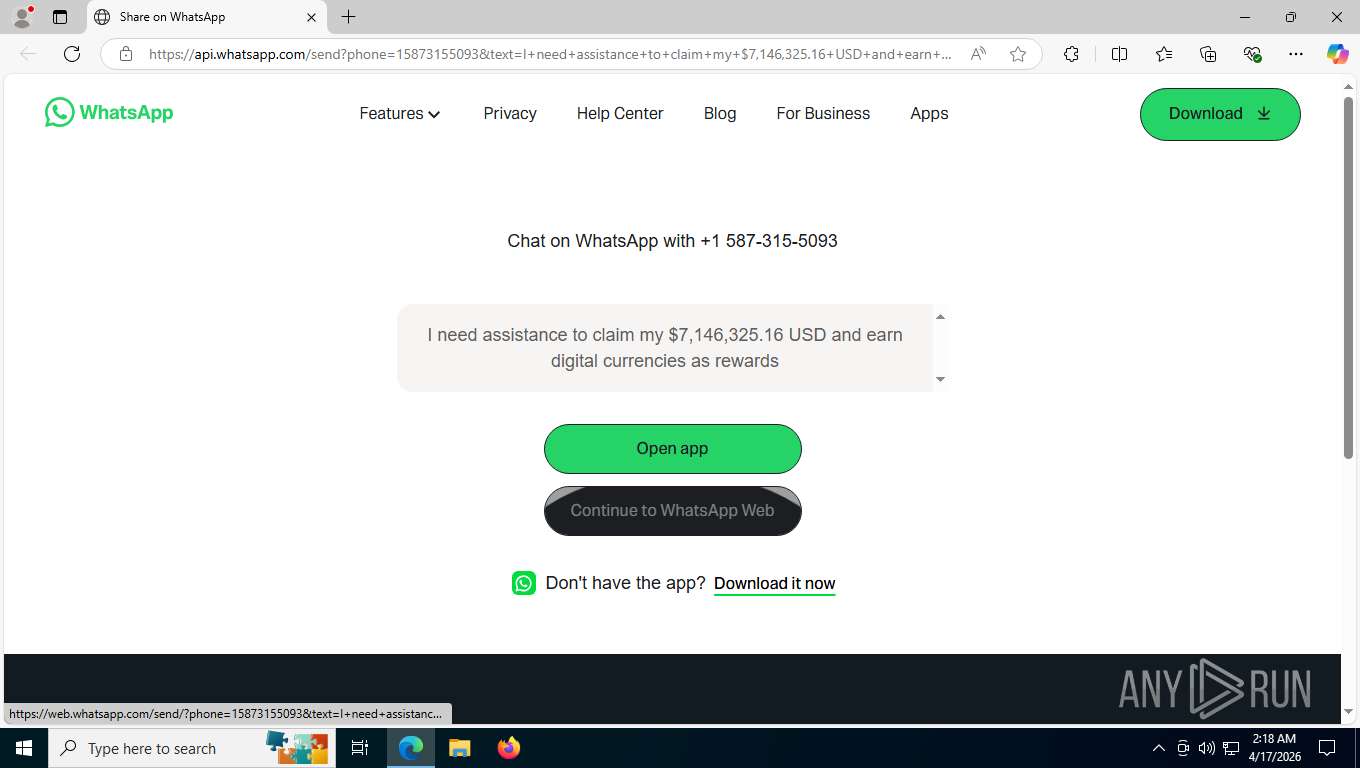 Malware analysis https://are01.safelinks.protection.outlook.com/?url ...