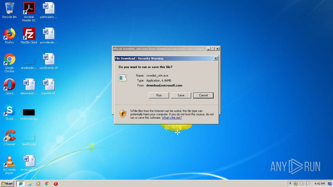 Http Download Microsoft Com Download 0 5 6 056dcda9 D667 4e27 8001 8a0c6971d6b1 Vcredist X64 Exe Any Run Free Malware Sandbox Online