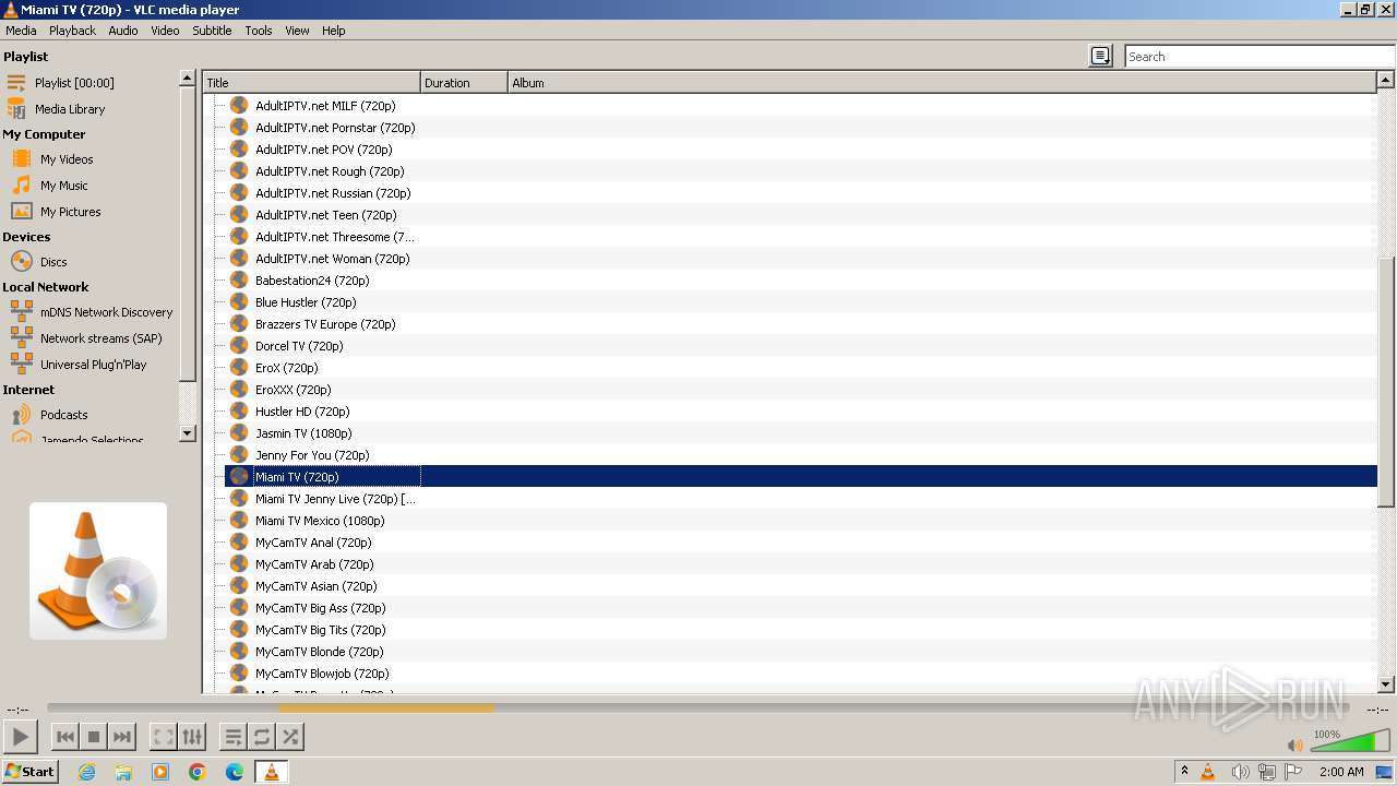 Malware analysis xxx.m3u Malicious activity | ANY.RUN - Malware Sandbox  Online