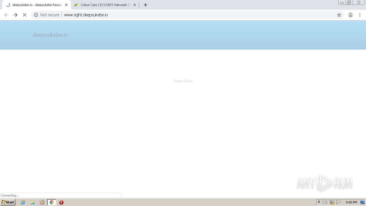 Malware analysis http:www.right.deepsukebe.io Malicious activity |  ANY.RUN - Malware Sandbox Online