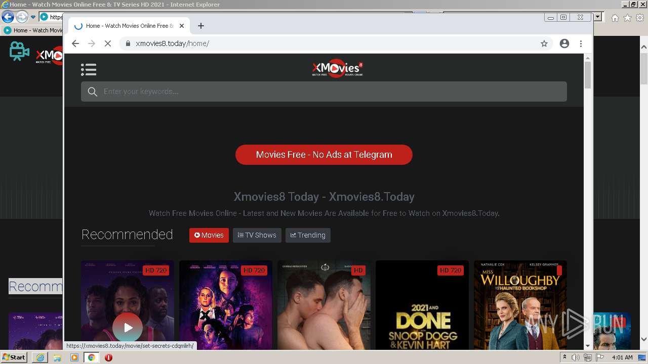 Malware analysis http xmovies8.today Malicious activity ANY.RUN Malware Sandbox Online