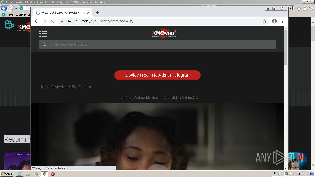 Malware analysis http://xmovies8.today Malicious activity | ANY.RUN -  Malware Sandbox Online