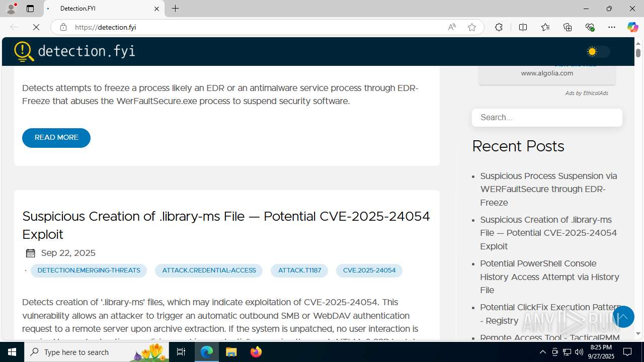 Malware analysis https://detection.fyi/ Malicious activity | ANY.RUN ...