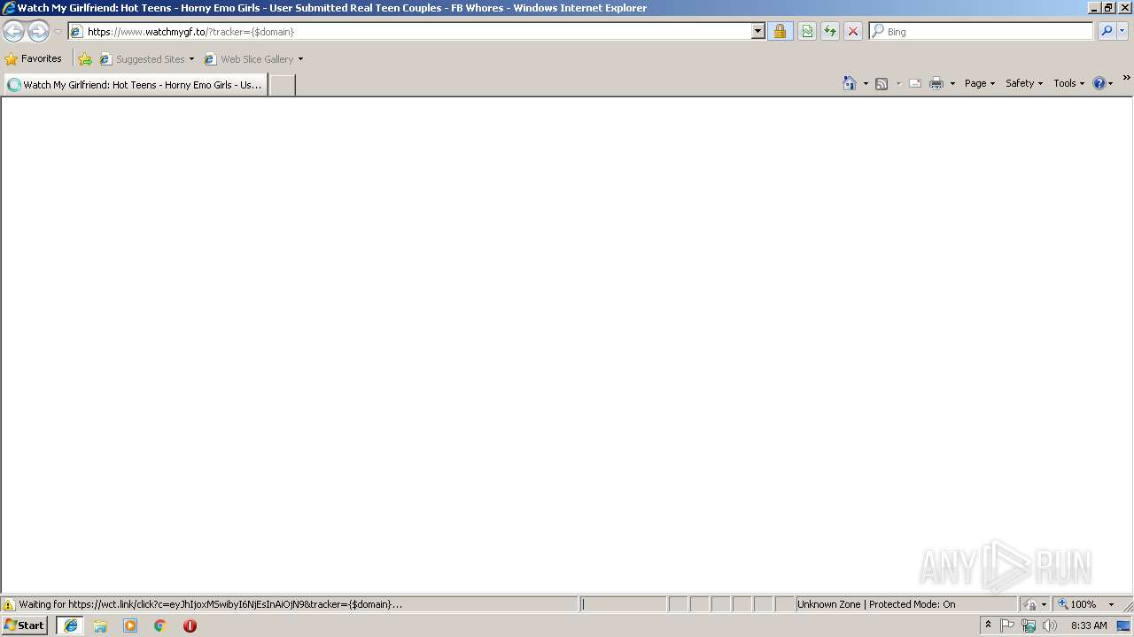 Malware analysis https://www.watchmygf.to/?tracker={$domain} No threats  detected | ANY.RUN - Malware Sandbox Online