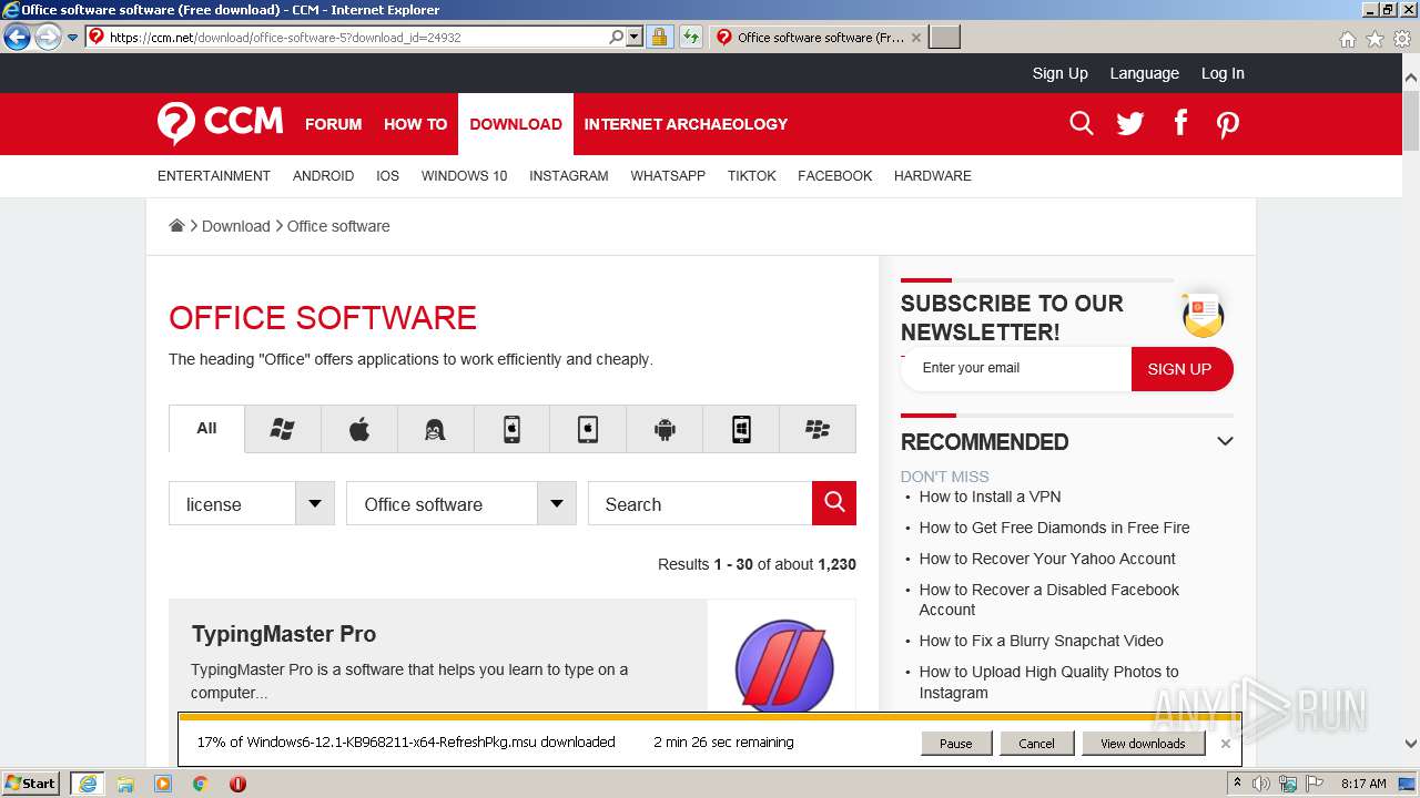 Malware analysis https://ccm.net/download/download-24932-windows-media ...