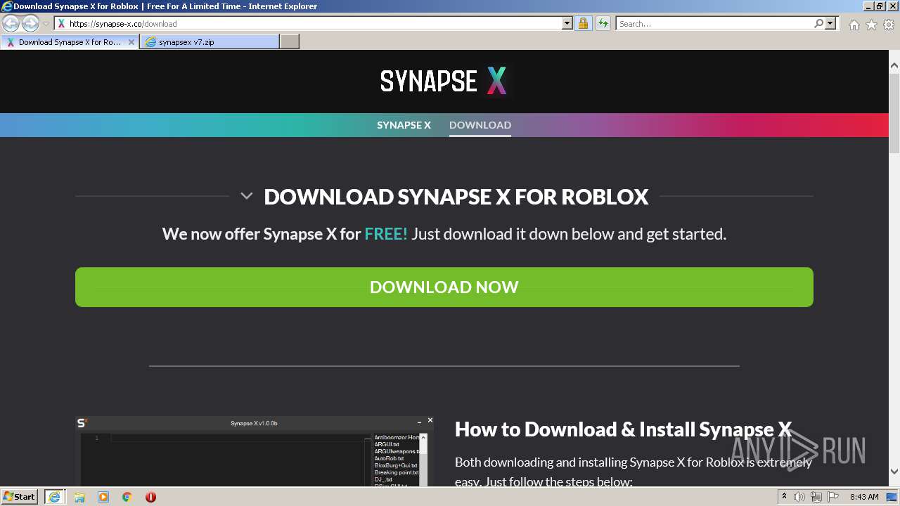 Removal Guide of Synapse X.exe Roblox