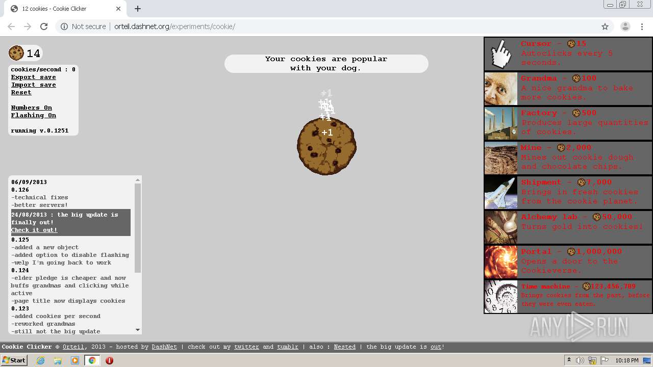 Orteil — Cookie Clicker update is now live, featuring sugar