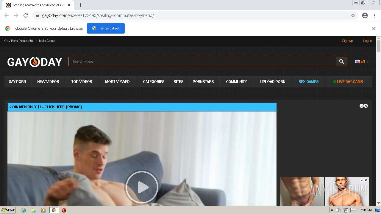 Malware analysis  https://gay0day.com/videos/173490/stealing-roommates-boyfriend/ Malicious  activity | ANY.RUN - Malware Sandbox Online
