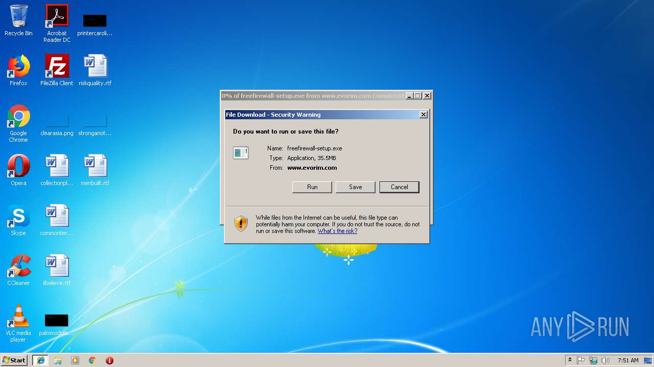 Https Www Evorim Com Download Freefirewall Setup Exe Any Run Free Malware Sandbox Online