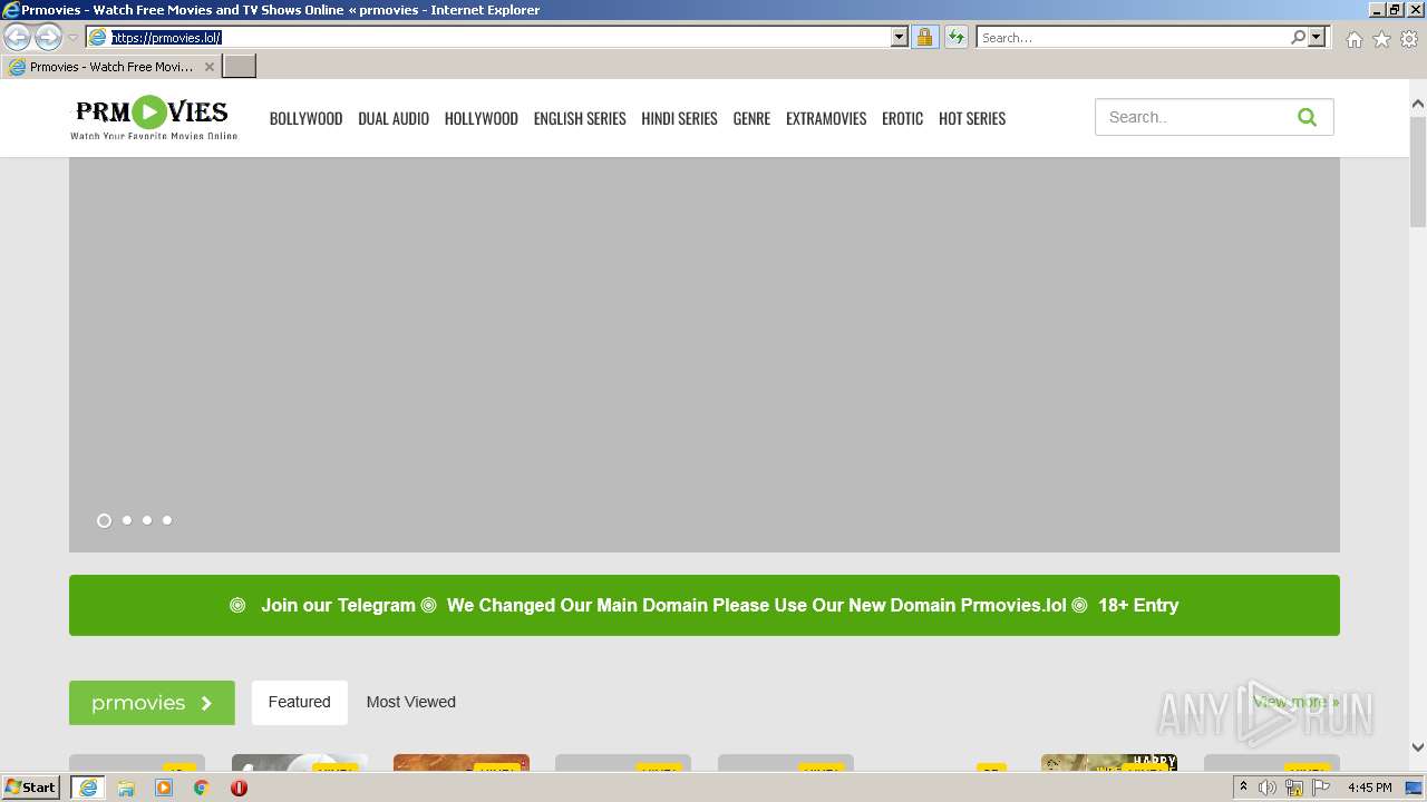 Malware analysis https //prmovies.cam/ Malicious activity ANY.RUN