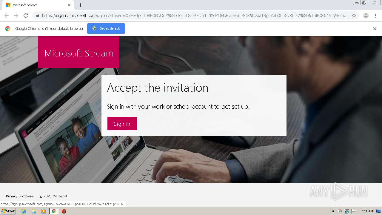 Malware analysis https://signup.microsoft.com/signup?Token ...