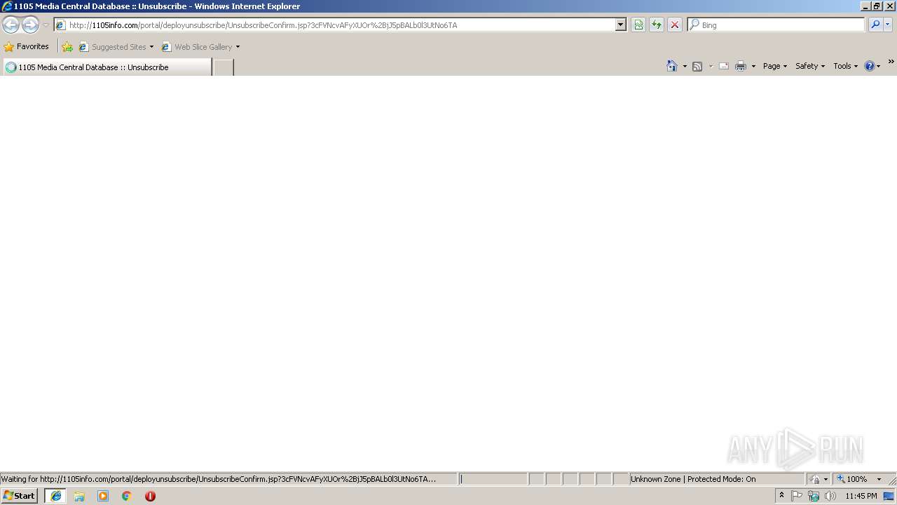 Http 1105info Com Portal Unsubscribeconfirm 3cfvncvafyxuor 2bjj5pbalb0l3utno6ta Any Run Free Malware Sandbox Online