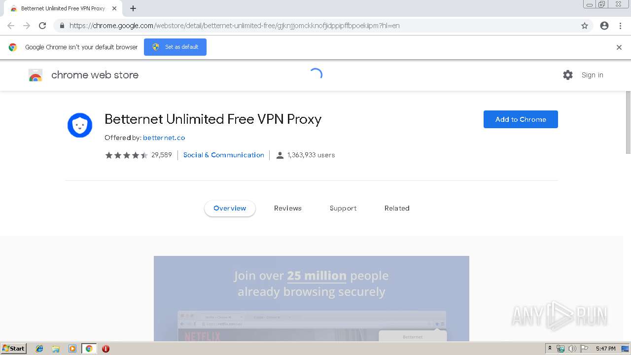 betternet unlimited free vpn proxy extension for chrome