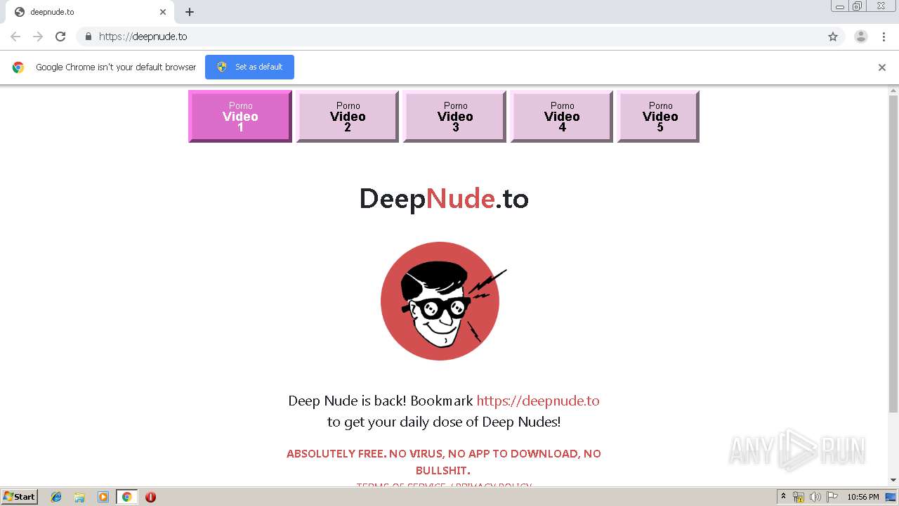 Malware analysis https://deepnude.to No threats detected | ANY.RUN -  Malware Sandbox Online