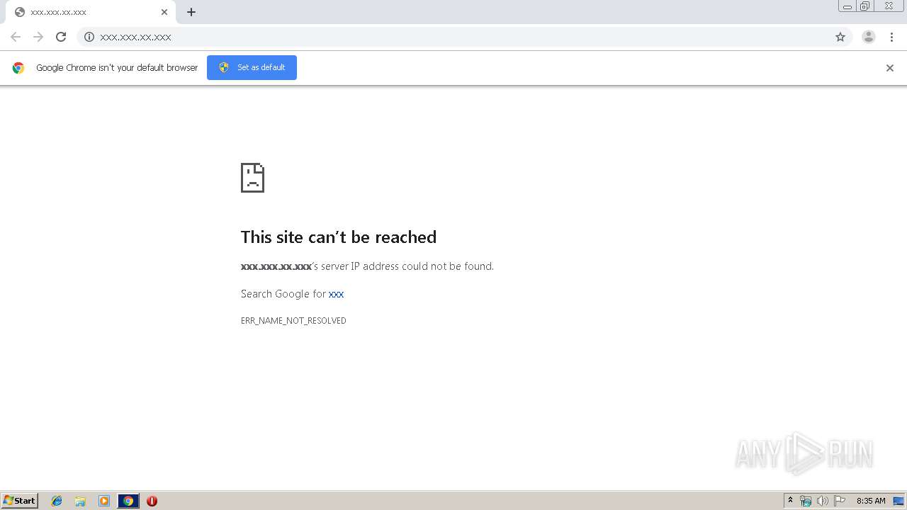 Malware analysis http://xxx.xxx.xx.xxx No threats detected | ANY.RUN -  Malware Sandbox Online