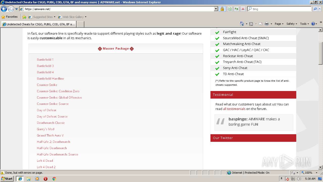 Malware analysis  No threats detected