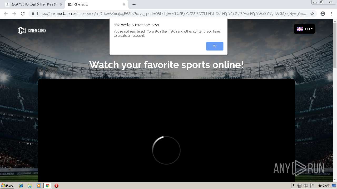 Malware analysis http://freestreams-live.com/sport-tv-1/ Malicious ...