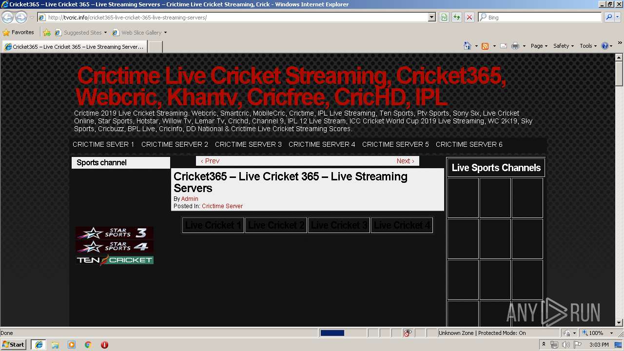 cricket 365 live