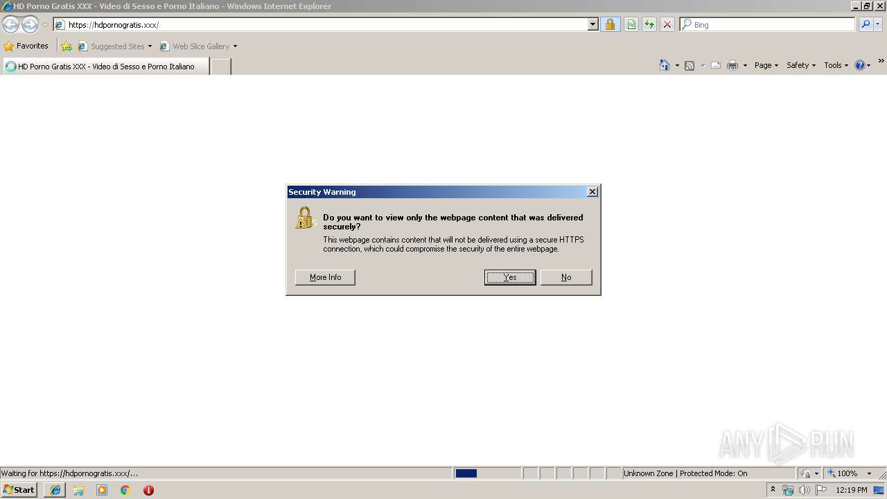 Malware analysis http://hdpornogratis.xxx No threats detected | ANY.RUN -  Malware Sandbox Online
