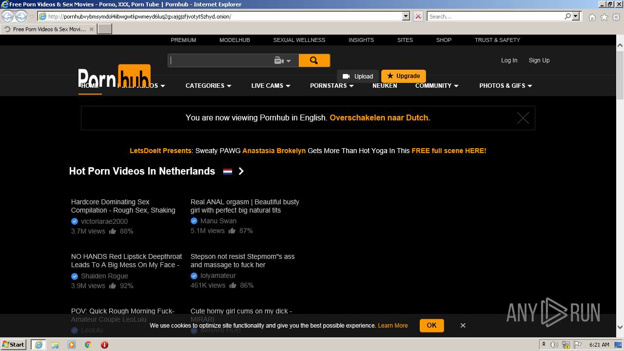 Malware analysis https://www.pornhub.com Malicious activity | ANY.RUN -  Malware Sandbox Online