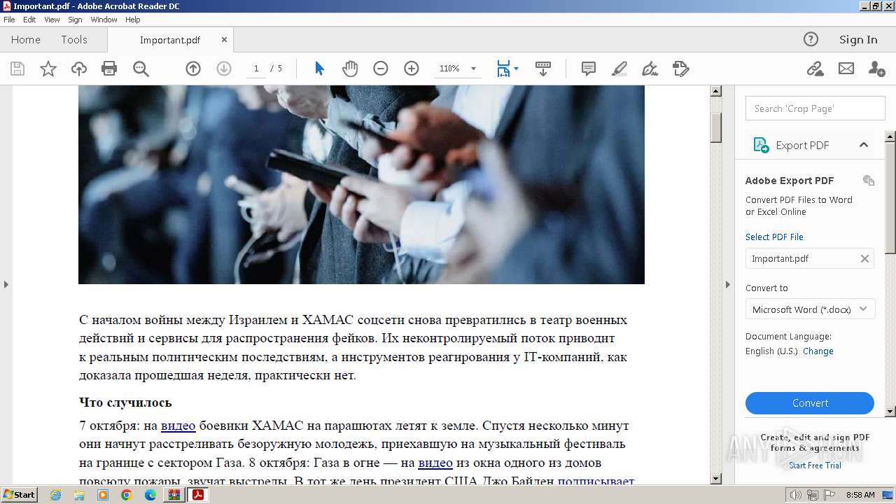 Malware Analysis Fakes_war_time.Zip Malicious Activity | ANY.RUN.