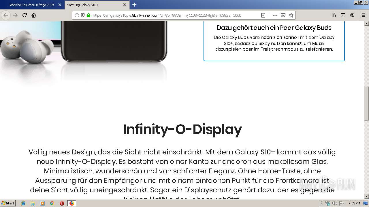 Http Real Prizes Day Life U Zqq8hw0 O Td5k6gk T Drop Any Run Free Malware Sandbox Online