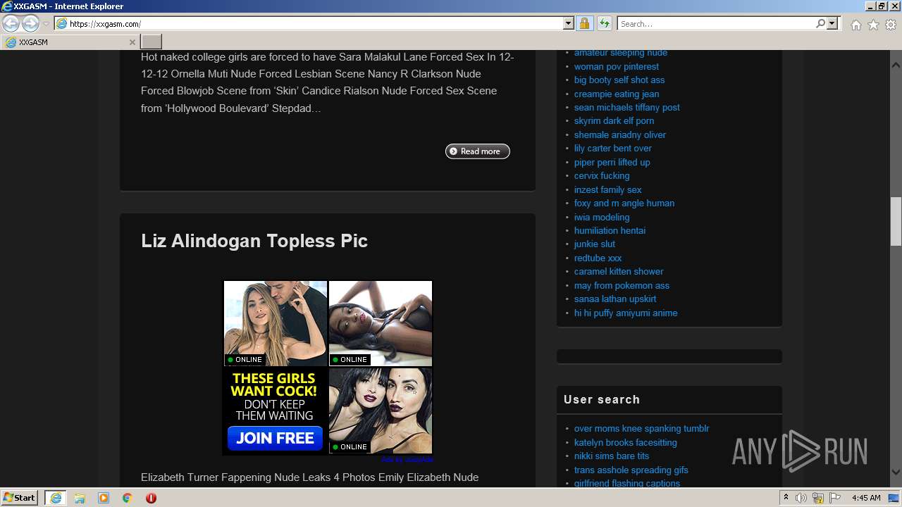 Malware analysis http://www.xxgasm.com Malicious activity | ANY.RUN -  Malware Sandbox Online