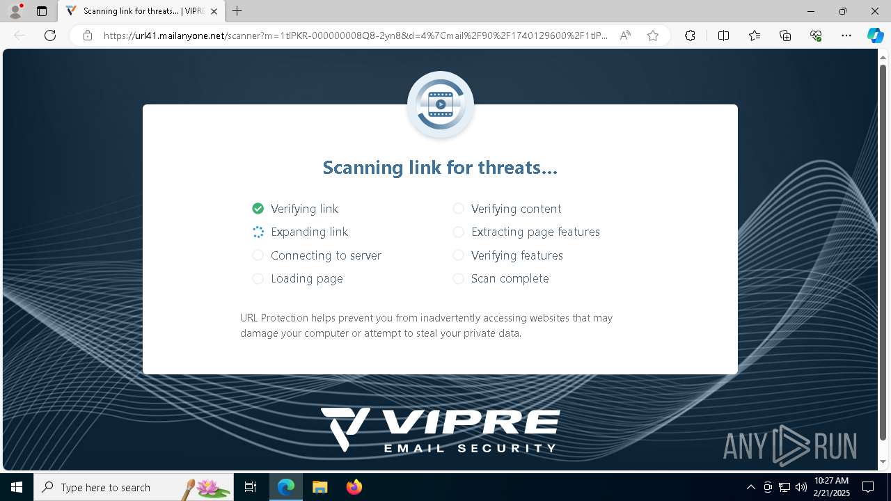 Malware analysis https://url41.mailanyone.net/scanner?m=1tlPKR ...