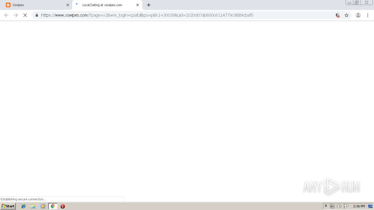 Malware analysis https://rebrand.ly/-x-swipes No threats detected | ANY.RUN  - Malware Sandbox Online