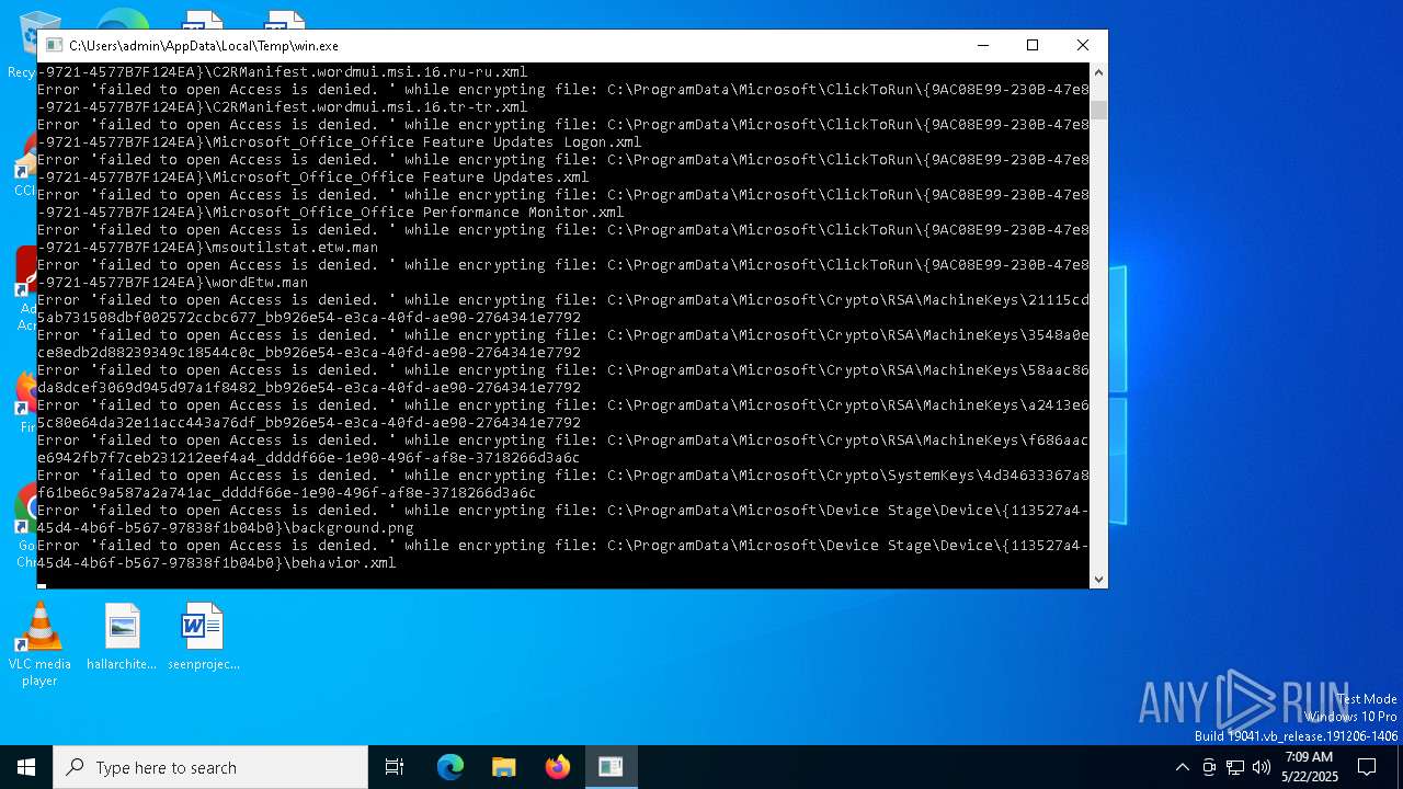 Malware analysis win.exe Malicious activity | ANY.RUN - Malware Sandbox  Online