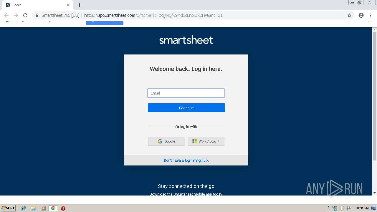 Malware Analysis Https://app.smartsheet.com/b/home?lx ...