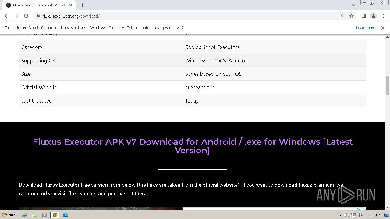 Fluxus Executor APK v7 (Roblox) Download para Android 2023