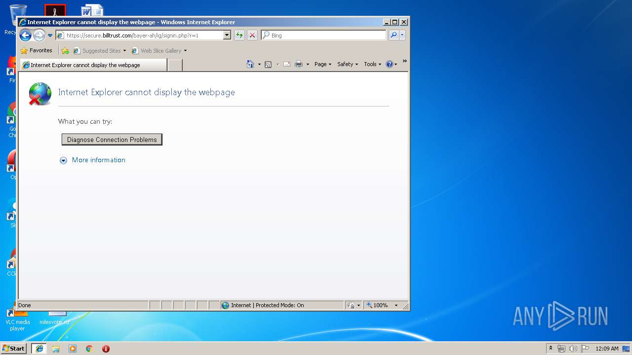 Analysis http:www.ahonlinebillpay.com No threats detected - Interactive  analysis ANY.RUN