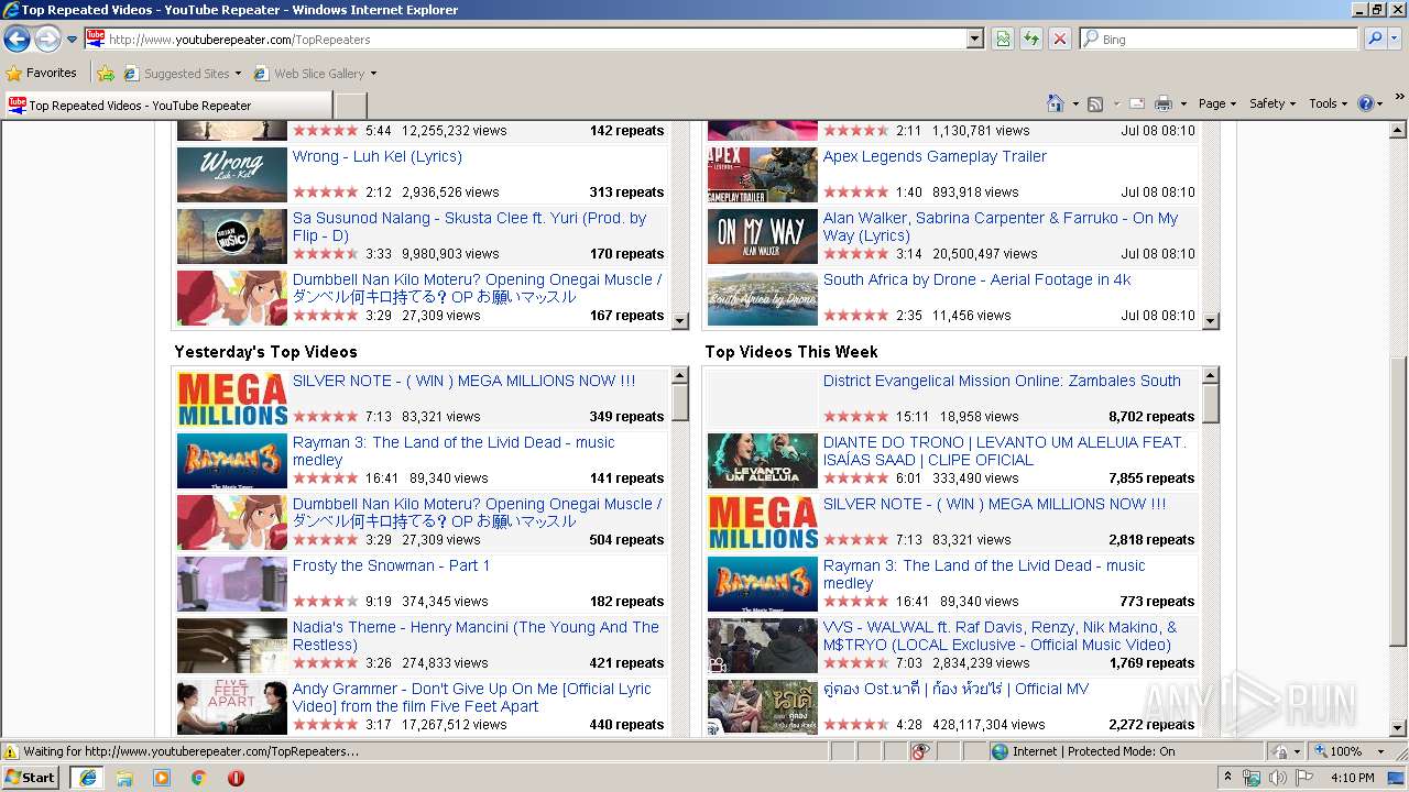 Http Www Youtuberepeater Com Any Run Free Malware Sandbox Online