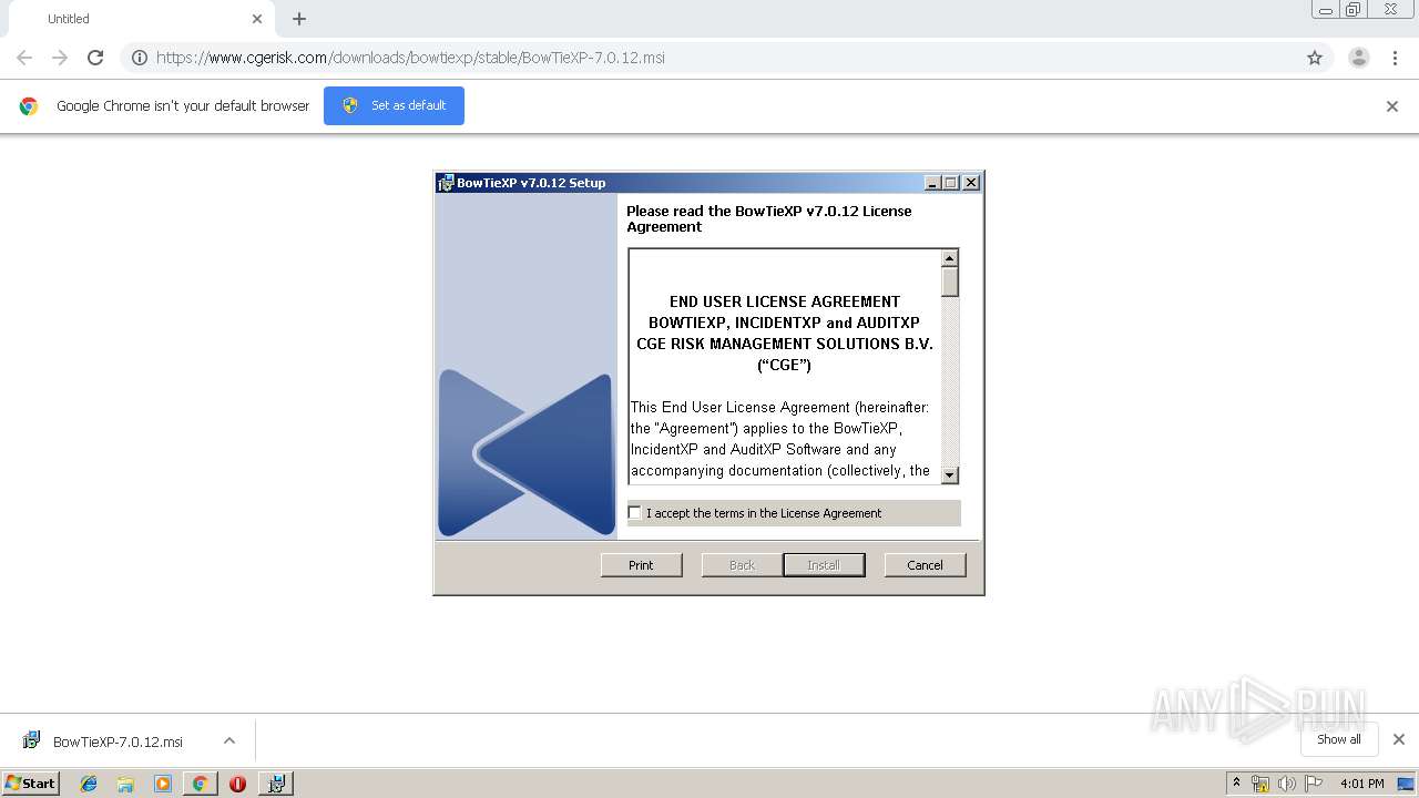 Www Cgerisk Com Downloads Bowtiexp Stable Bowtiexp 7 0 12 Msi Any Run Free Malware Sandbox Online