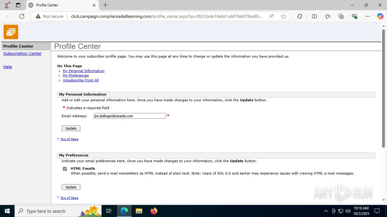 Http Click Malware analysis http://click.campaign.compliance4alllearning.com ...
