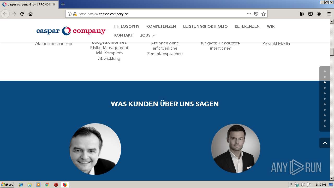 Http Www Caspar Company Cc Any Run Free Malware Sandbox Online