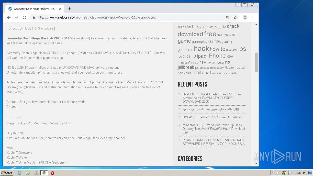 Https Www E Slots Info Geometry Dash Mega Hack V6 Pro 2 113 Steam Paid Any Run Free Malware Sandbox Online - how to use mega to hack roblox