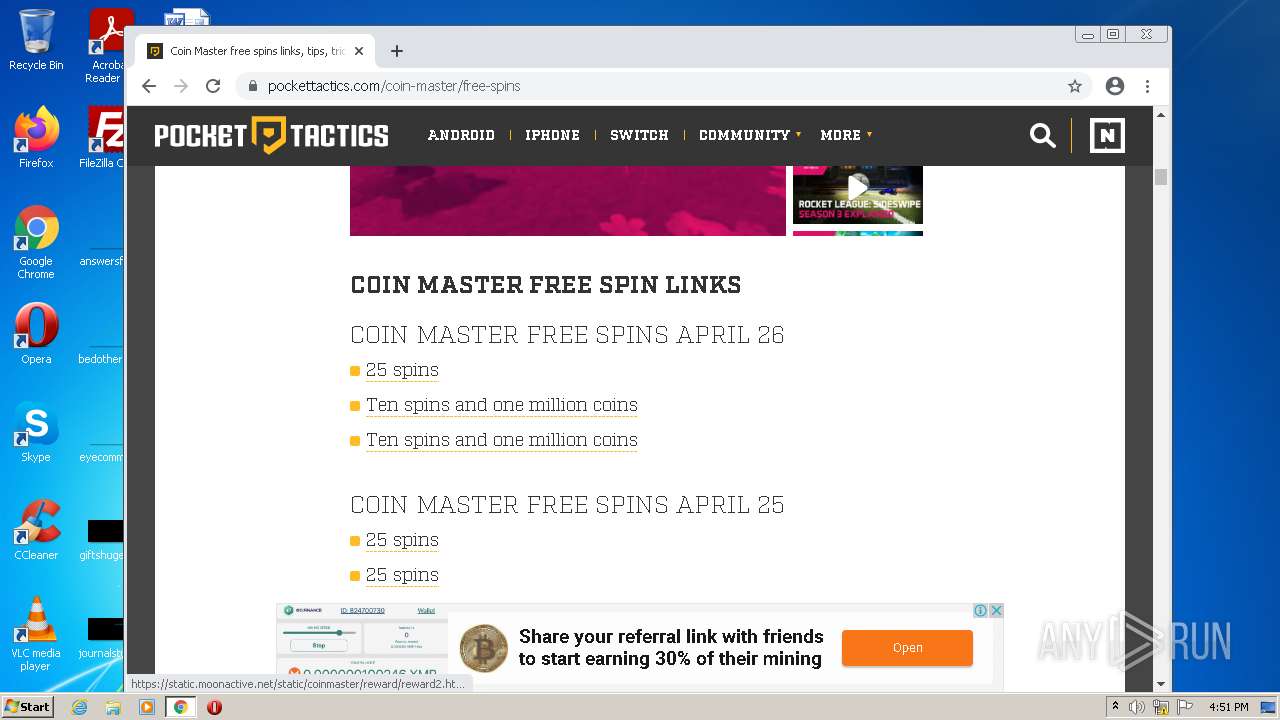 Malware analysis https www.pockettactics coin master free