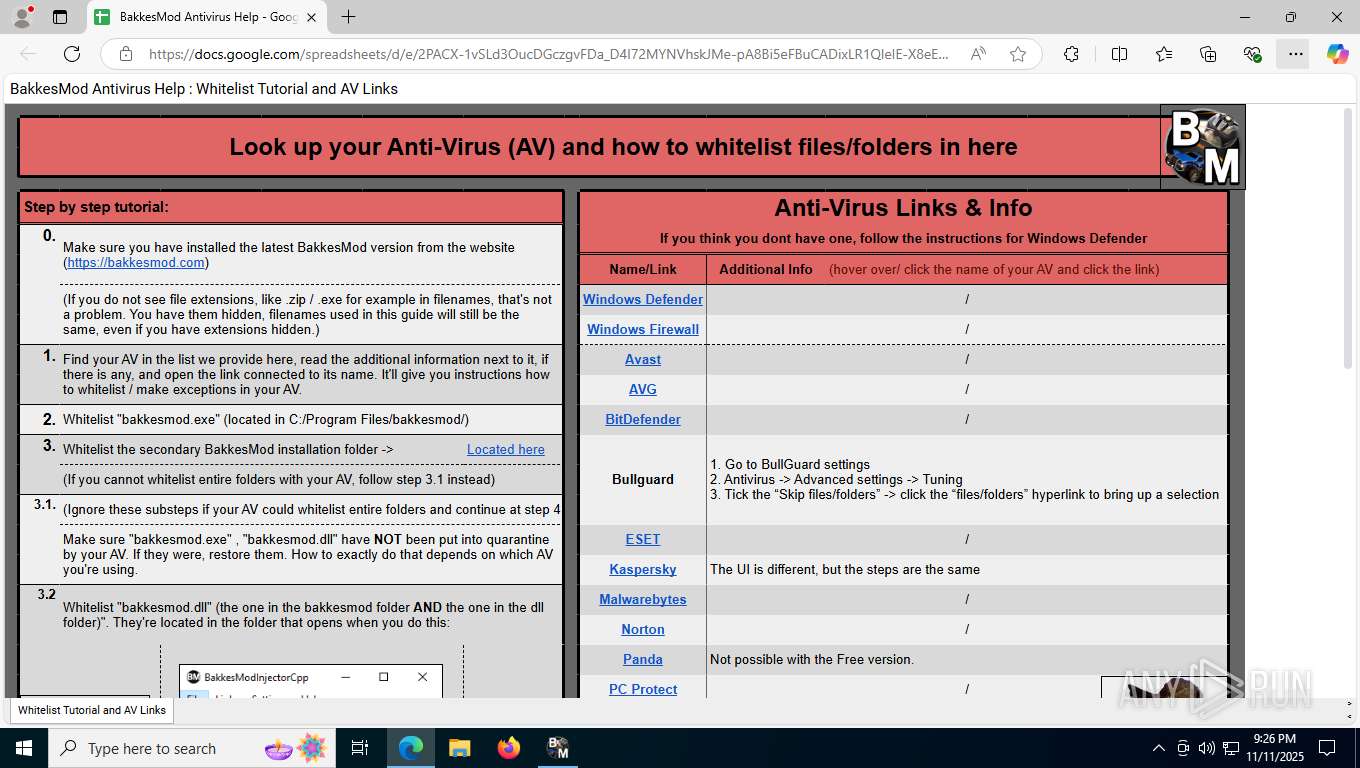 Malware analysis BakkesModSetup.zip Malicious activity | ANY.RUN ...