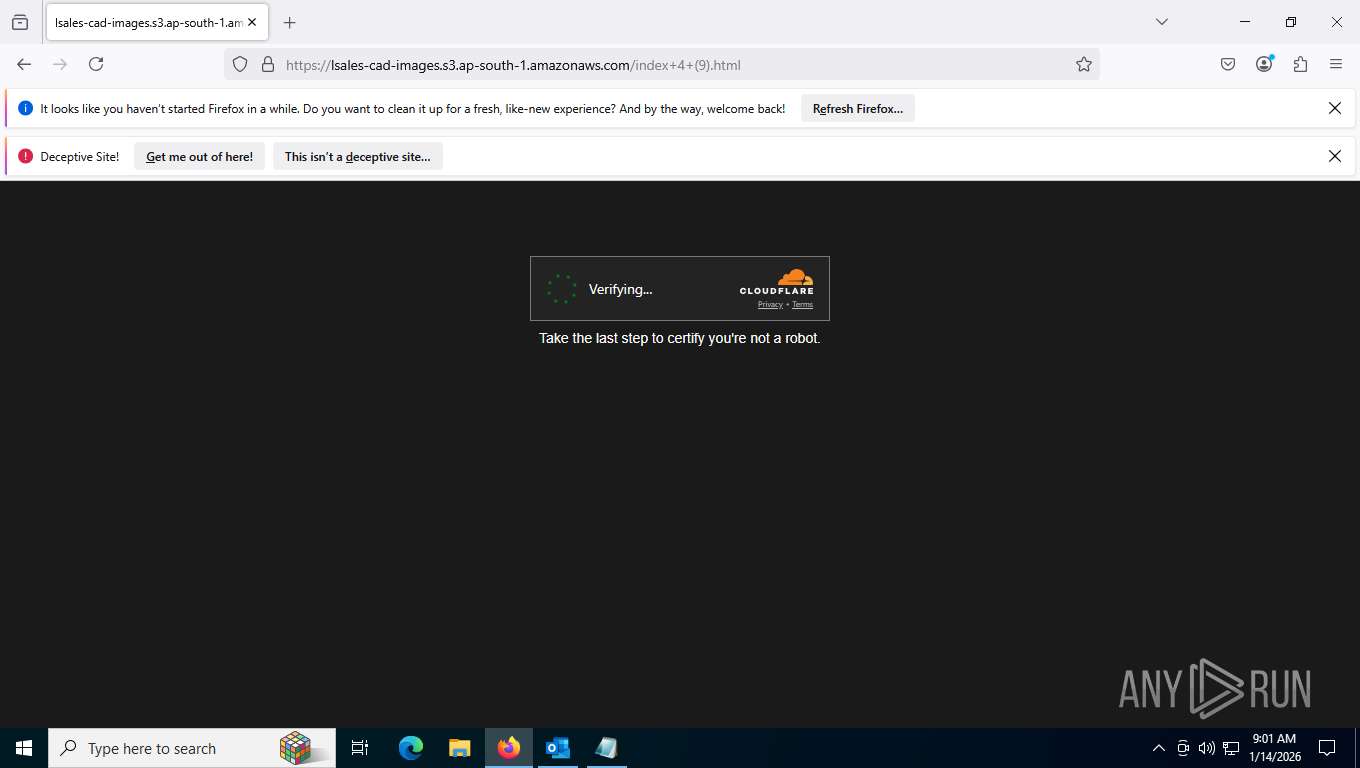 Malware analysis 77737833.eml Malicious activity | ANY.RUN - Malware ...