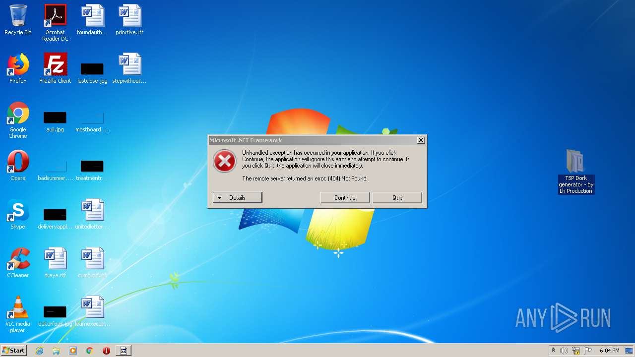 Malware analysis TSP_Dork_generator_BY_LH.rar No threats detected ANY